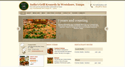 Desktop Screenshot of indiagrilltampa.com